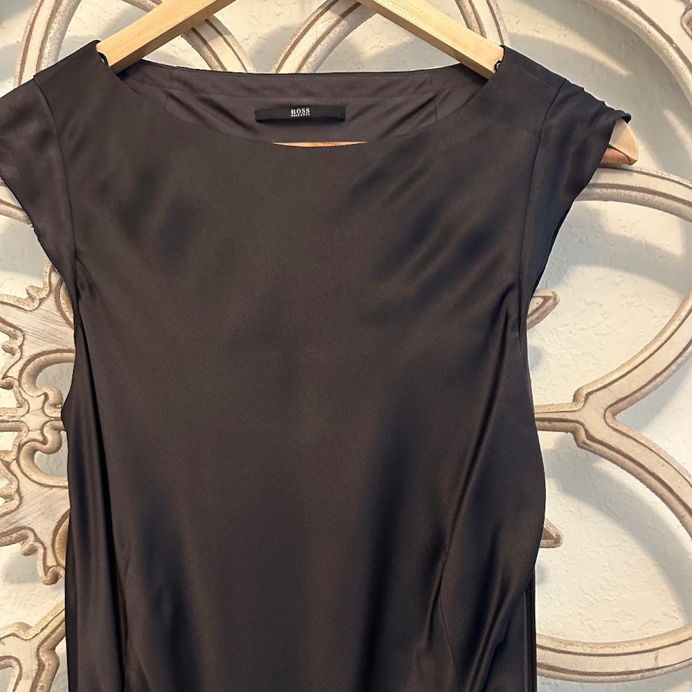 Hugo Boss black silk dress